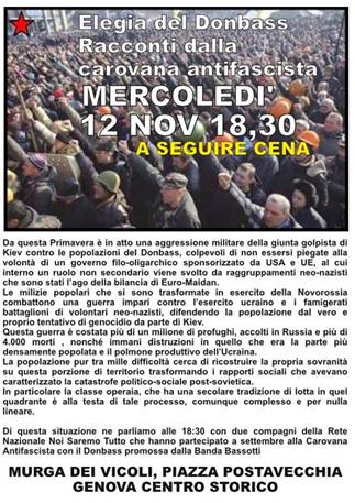carovana alla murga 12 nov ore 1830