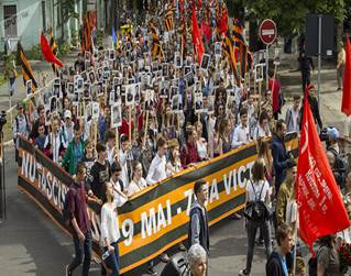 Акция Бессмертный полк в Кишиневе
