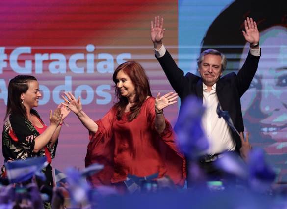 Alberto Fern�ndez e Cristina Fern�ndez de Kirchner 