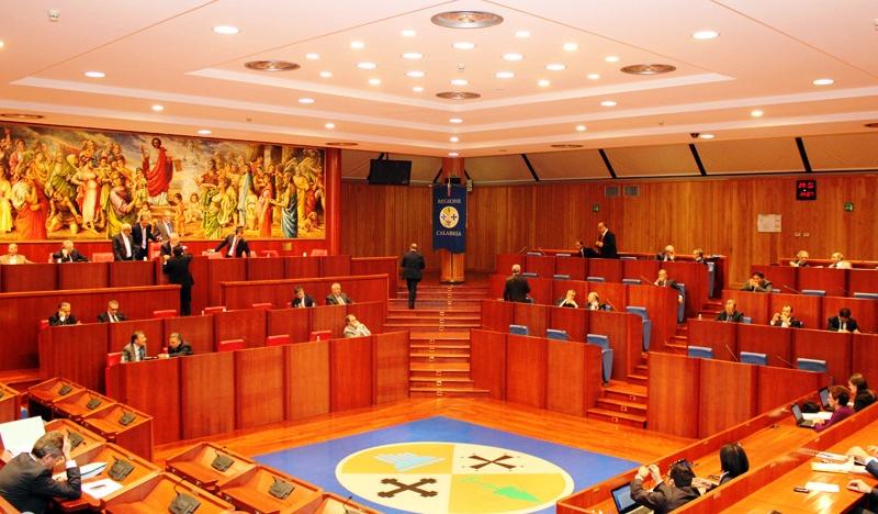 L'aula del Consiglio regionale della Calabria