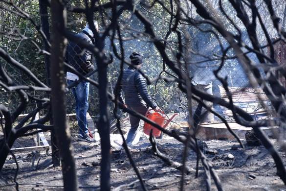 L�incendio a Cogoleto
