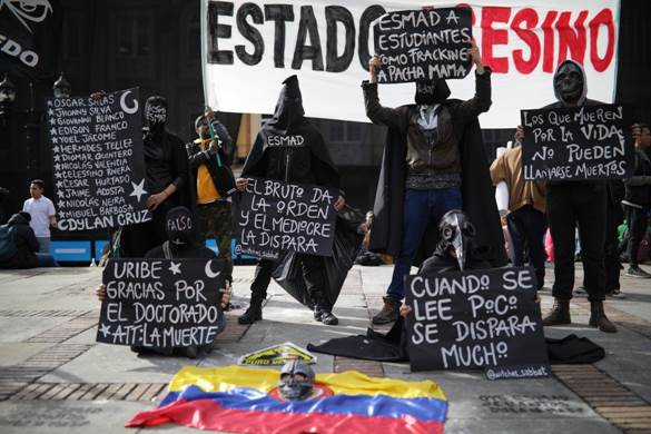 Novembre 2019, protesta contro il governo di Iv�n Duque e gli omicidi di stato a Bogot�