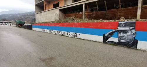 Mural with the Image of Ratko Mladic was painted in Foca with shameful  Slogans - Sarajevo Times