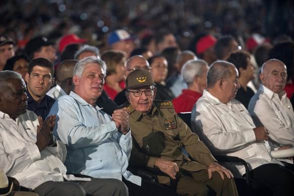 D�az-Canel con Ra�l Castro