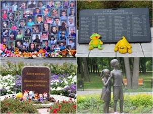 Russian Embassy, NZ on Twitter: ""Alley of Angels": A monument to the  children killed in 2014-2022 by Ukrainian forces in #Donetsk @NanaiaMahuta  Why the West kept a blind eye on innocent women