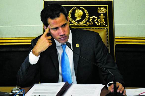 L�autoproclamato presidente ad interim del Venezuela, Juan Guaid�
