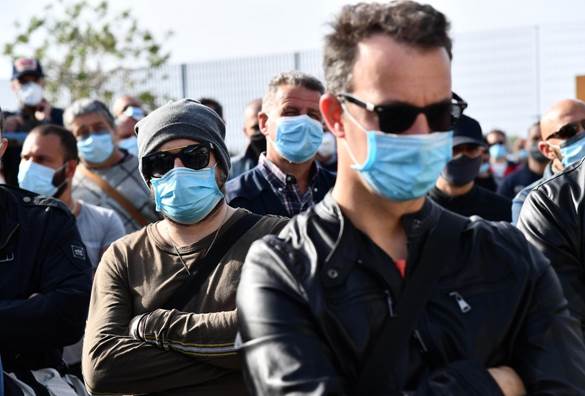 Presidio dei lavoratori di Acciaierie d'Italia (Ex Ilva9 a Genova