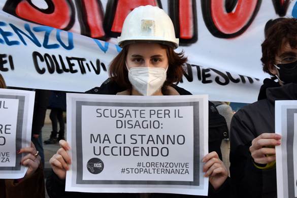 La protesta contro l'alternanza scuola lavoro