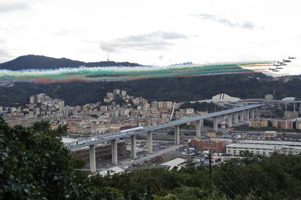 Genova, inaugurazione del ponte San Giorgio