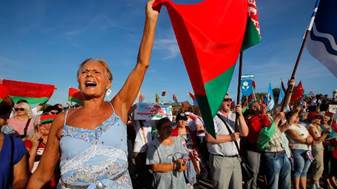 Belarus leader blames US for chaos, vows to end protests