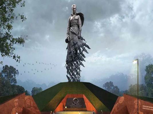 The stunning World War II memorial statue in Russia's Rhzev is ...