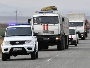 I soccorritori russi si sono accampati vicino a Stepanakert