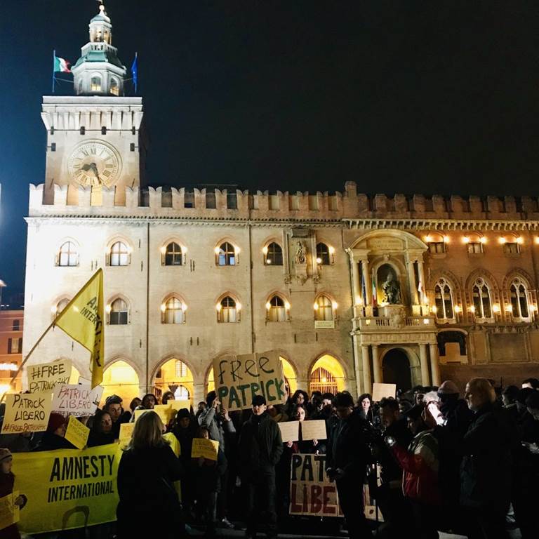 Bologna chiede la liberazione di Patrick George Zaki