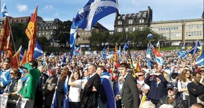 Independence demo Edinburgh 2012