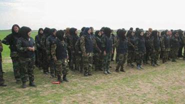 Ba'ath party recruits women in newly-formed militia