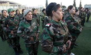 Risultato immagini per Syrian women militias