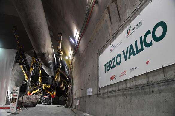 La galleria in costruzione del terzo valico, Genova